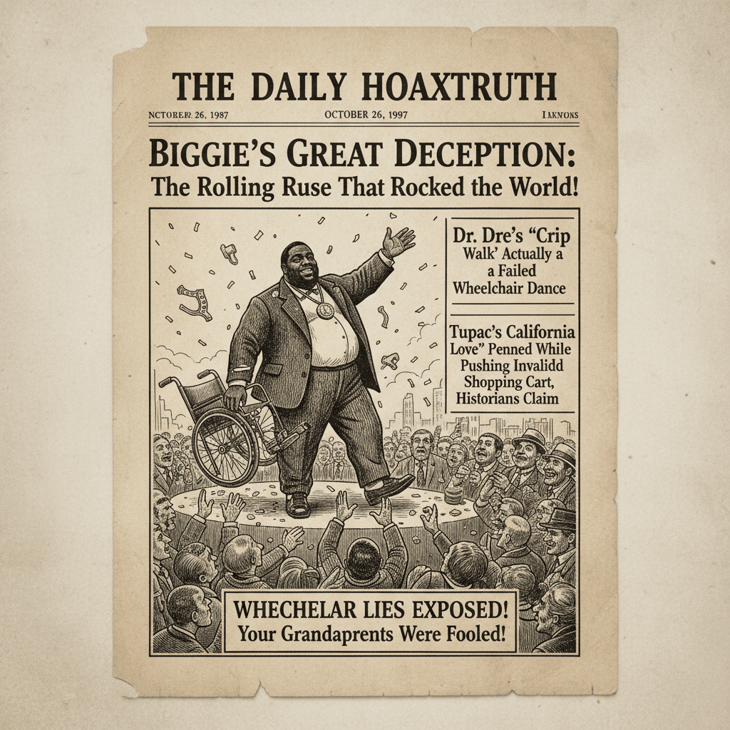 Biggie's final show was actually a wheelchair lie nobody asked for