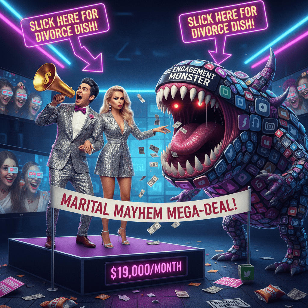 Peak monetization: couple sells marital drama for $19k/mo engagement