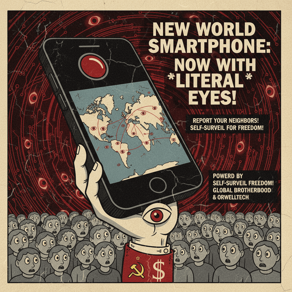 Orwellian smartphones hit different when they're literally surveillance devices