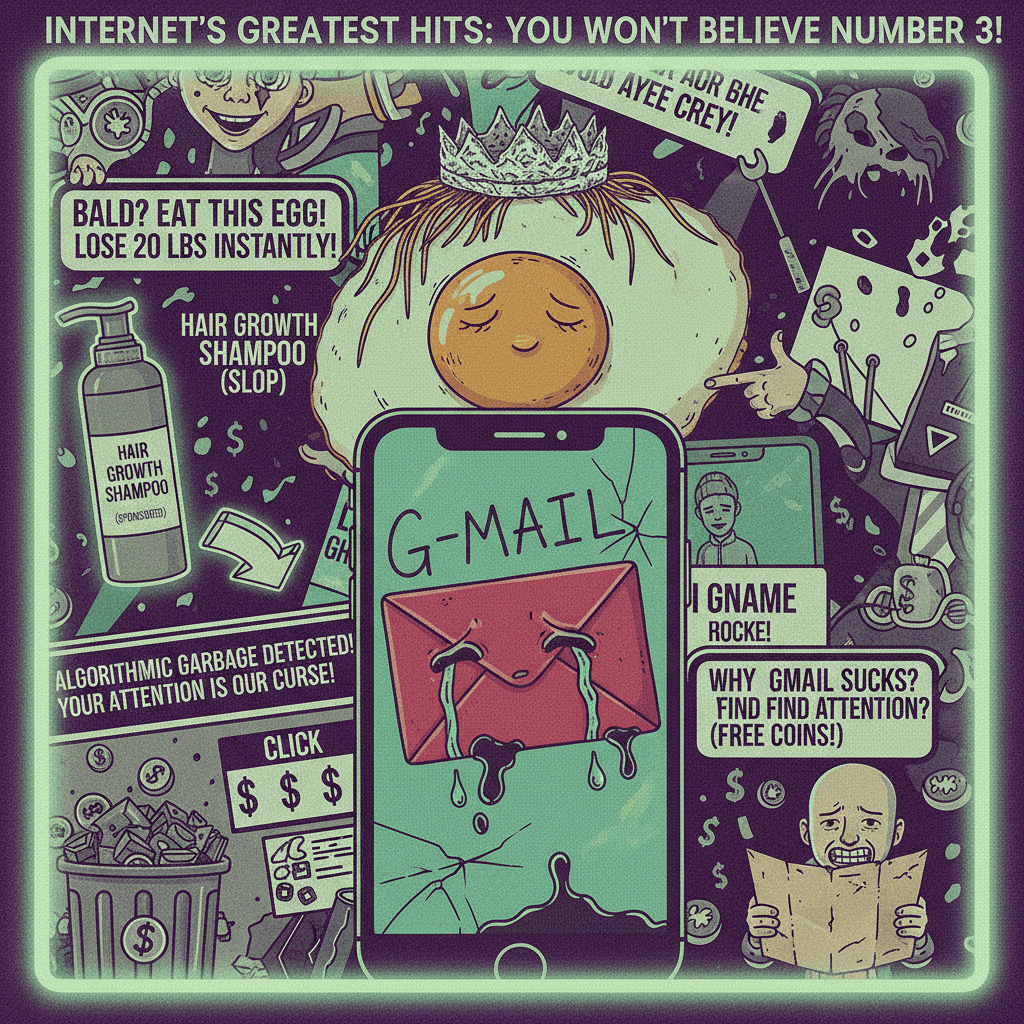 The internet's greatest hits: eggs, hair loss, and why Gmail suddenly sucks
