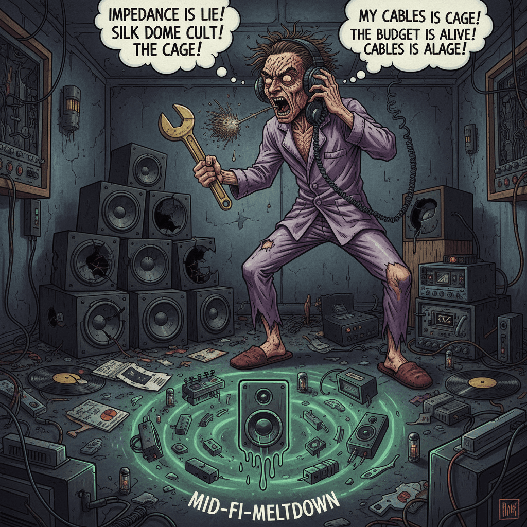 audiophile having a psychotic break over budget speakers