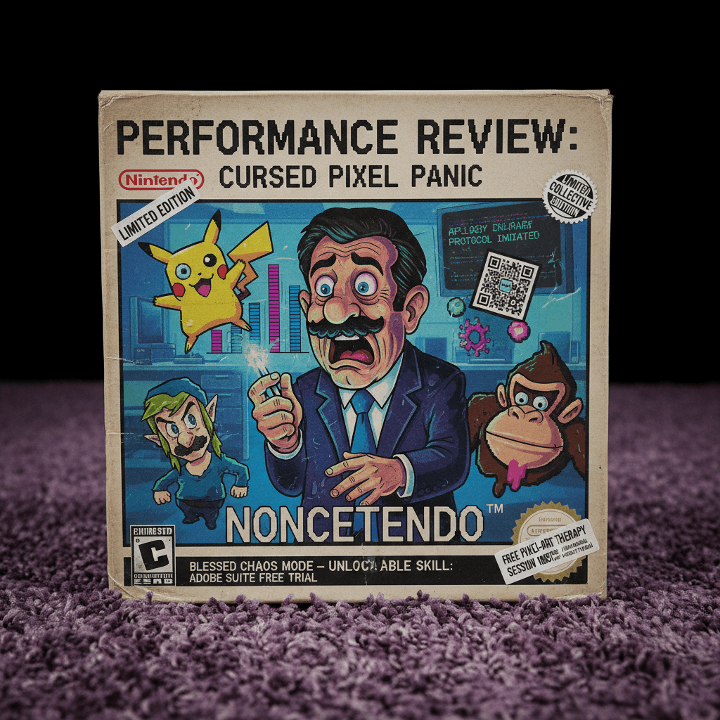 Nintendo's HR department learns graphic design during a performance review