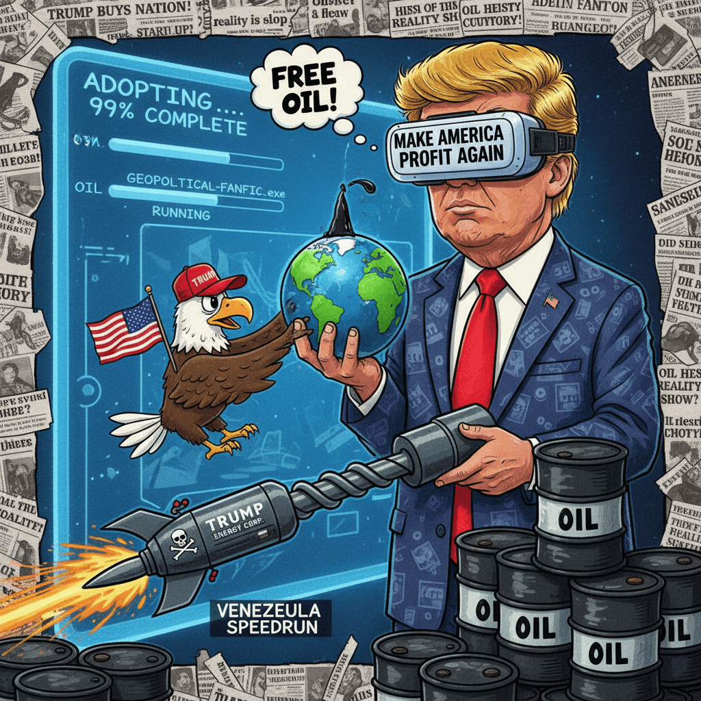 US casually adopts Venezuela like a new startup, oil reserves included