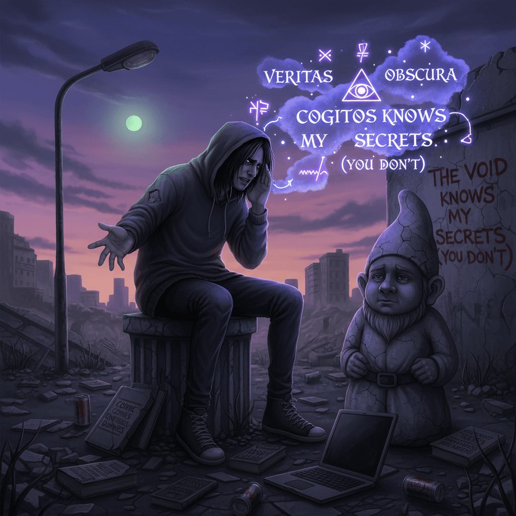 sad boy whispers dark truth nobody asked for, very enlightened