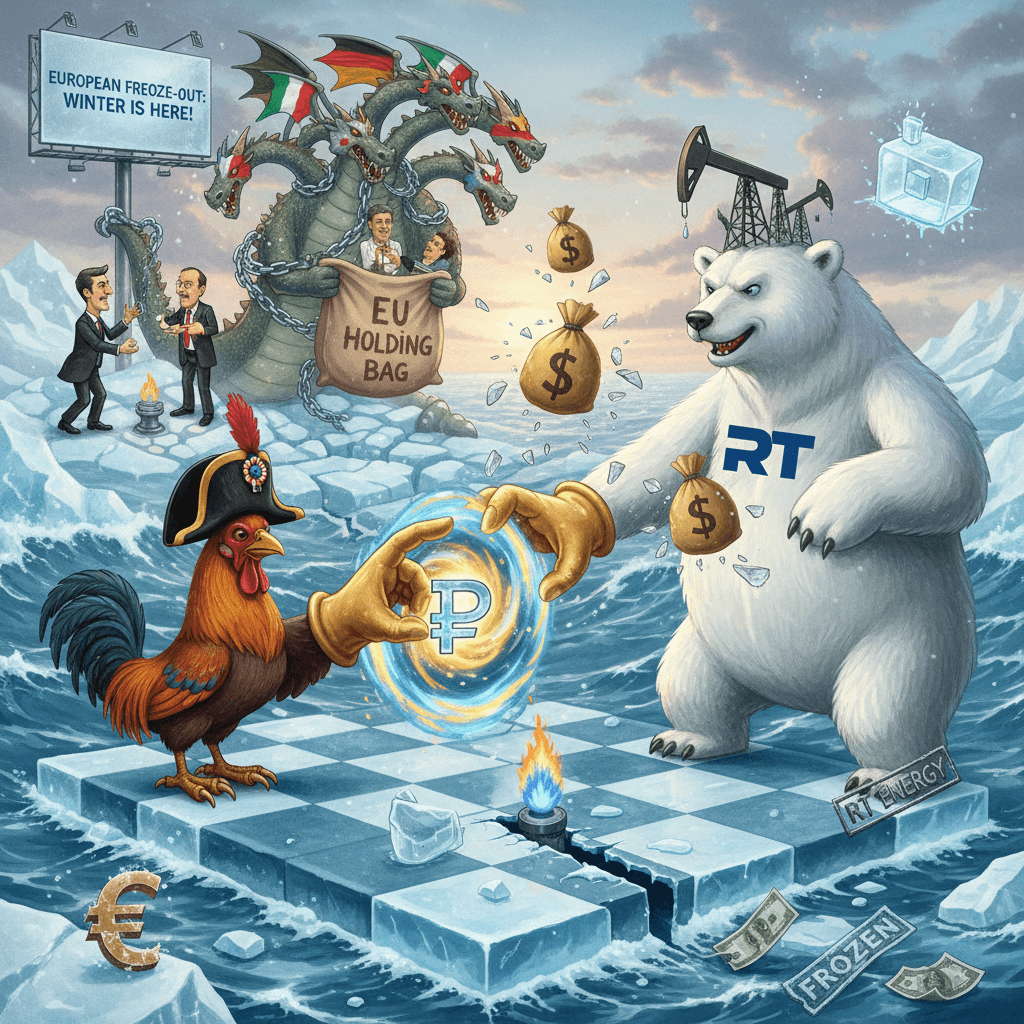 France plays 4D chess with Russian money, EU left holding bag