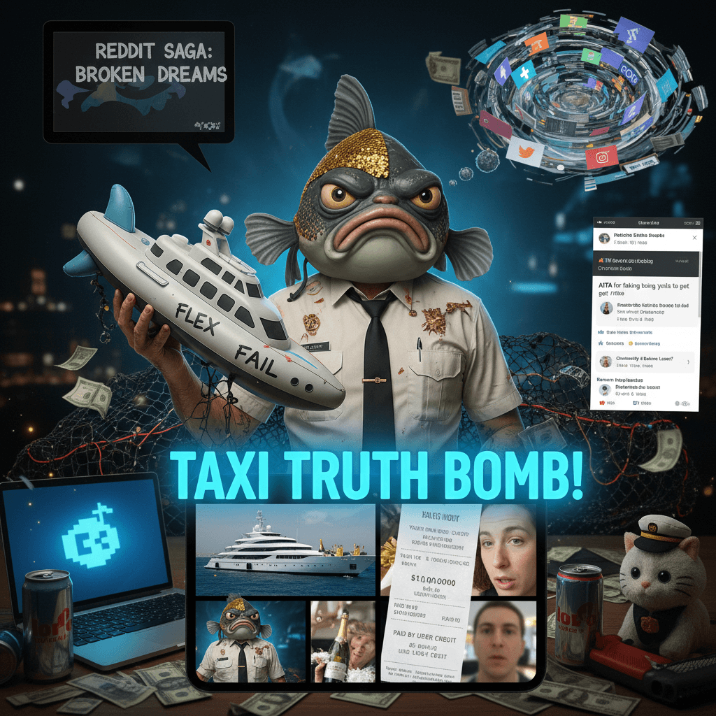 broke cabbie catfish saga: yacht fake-out to taxi truth bomb