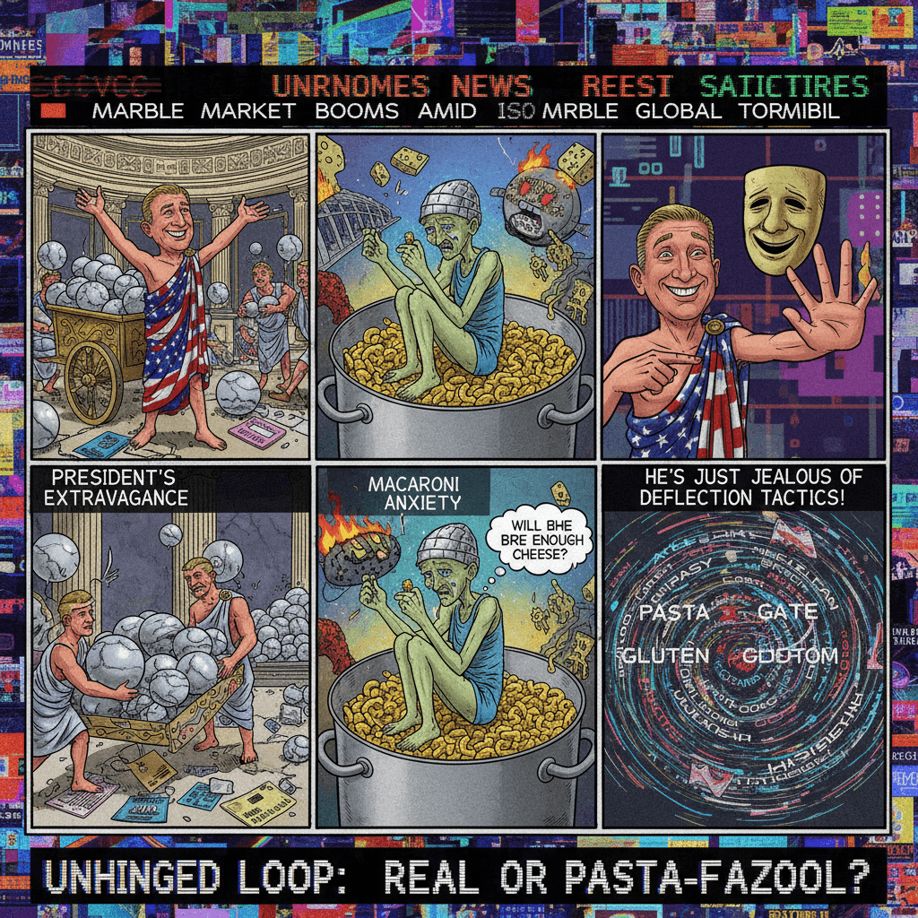 President marble shopping vs macaroni anxiety: a take so unhinged it loops back