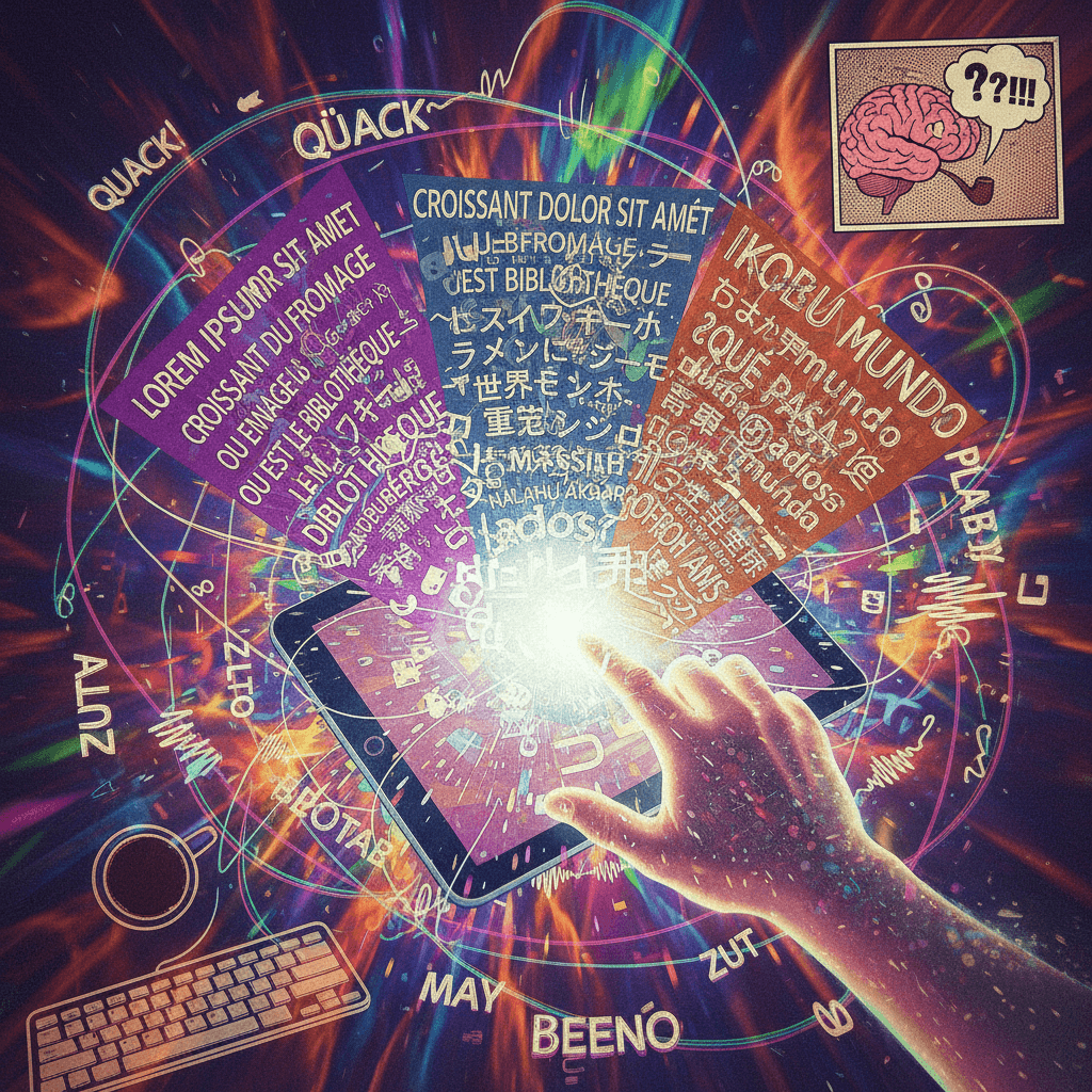 someone's autocorrect had a stroke in three languages simultaneously