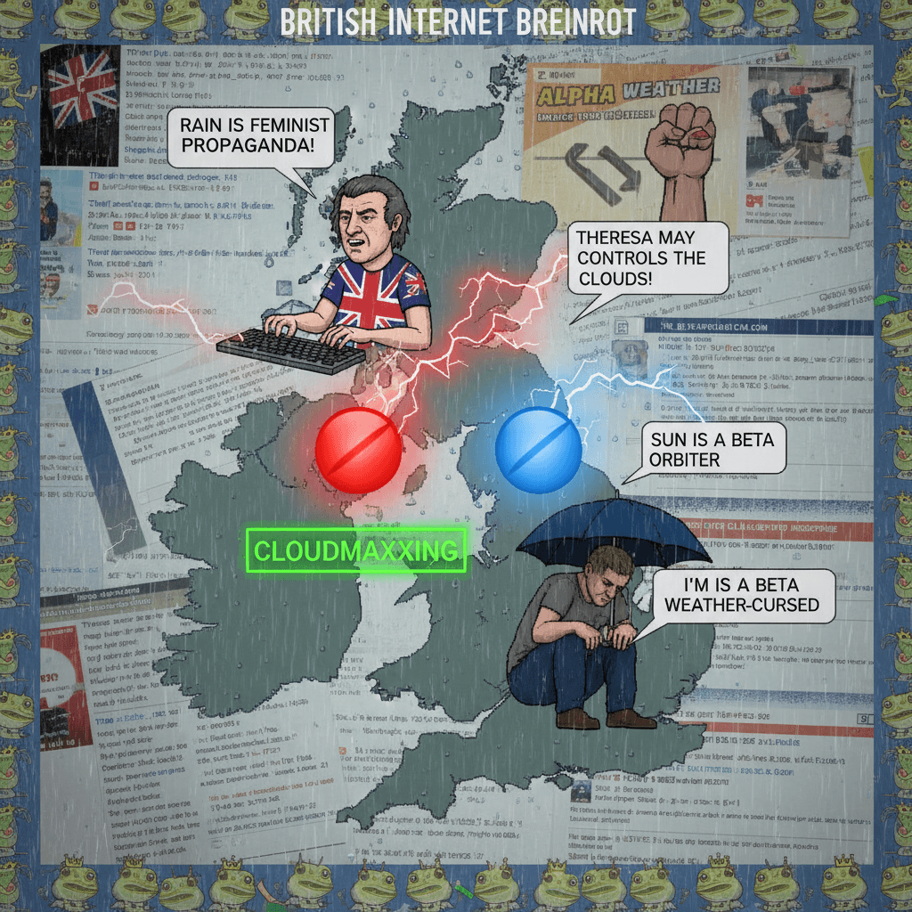 UK experiencing weather, interpreted through incel pill theology