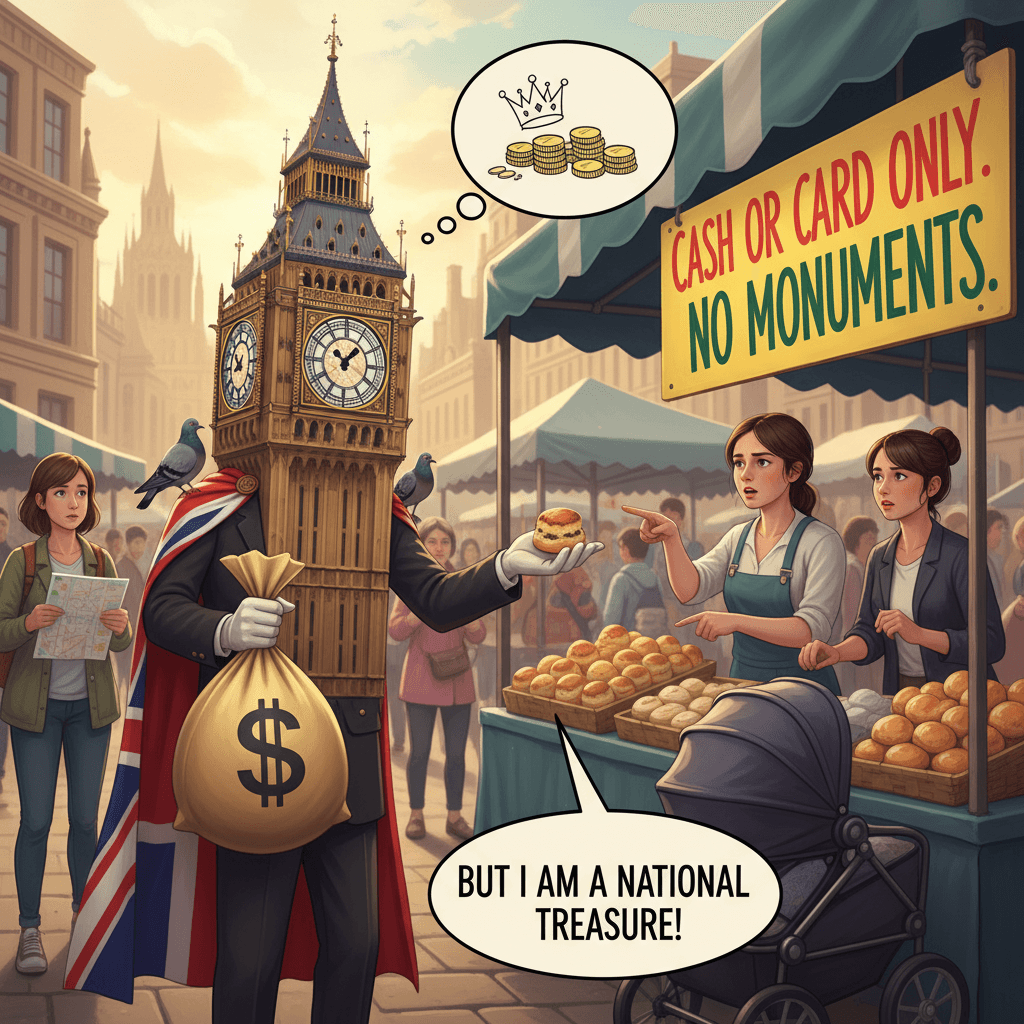 Sir, being a local landmark doesn't exempt you from capitalism