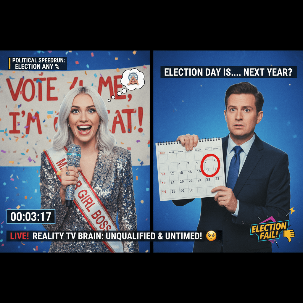 girl announces mayoral run, learns about election timing on live tv