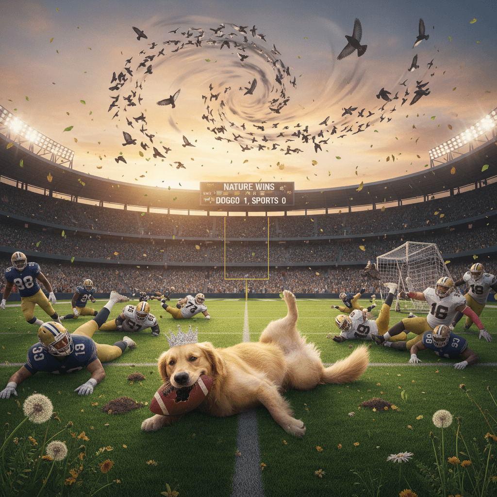 good boy crashes professional sports, refuses to elaborate