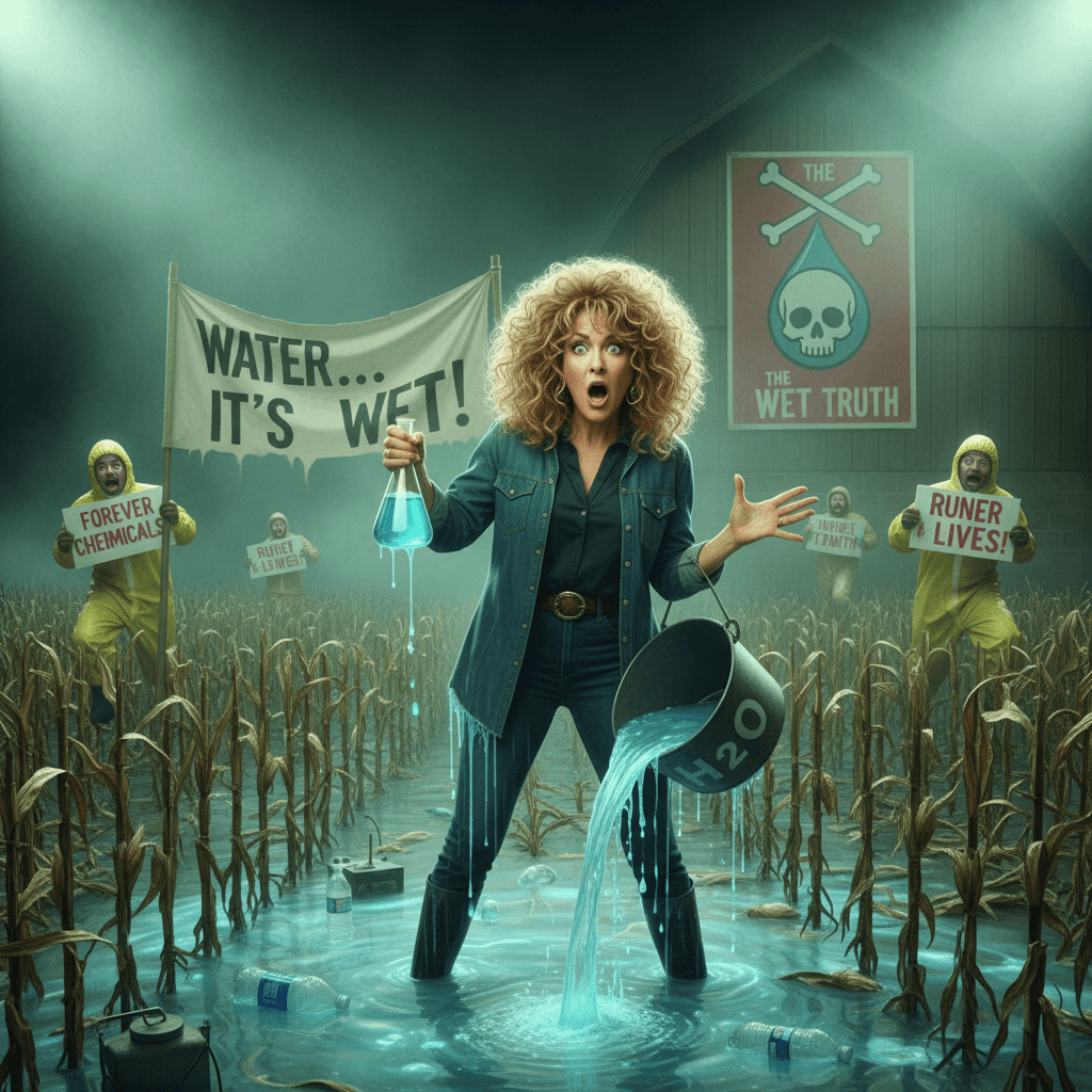 erin brockovich discovers water is wet, shocked