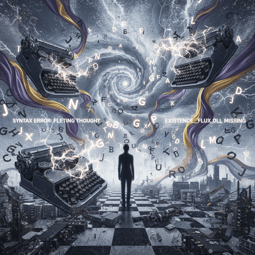 keyboards having strokes while reality dissolves into silk and static