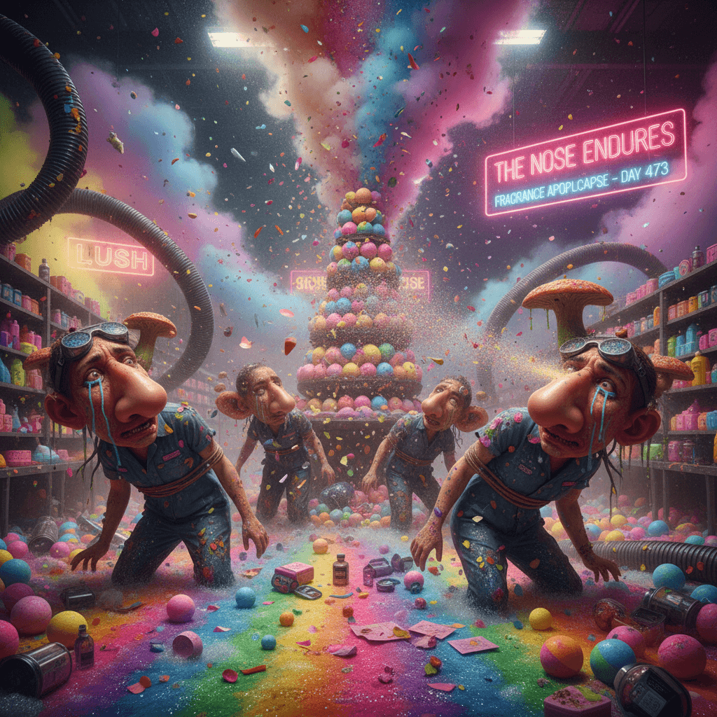 lush employees really built different if their noses survived that