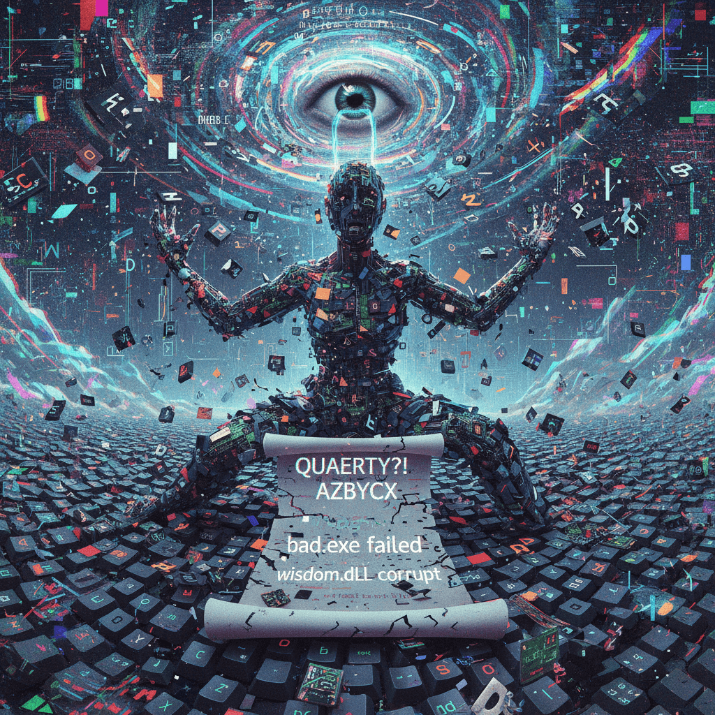 life is bad and the alphabet is having a seizure about it