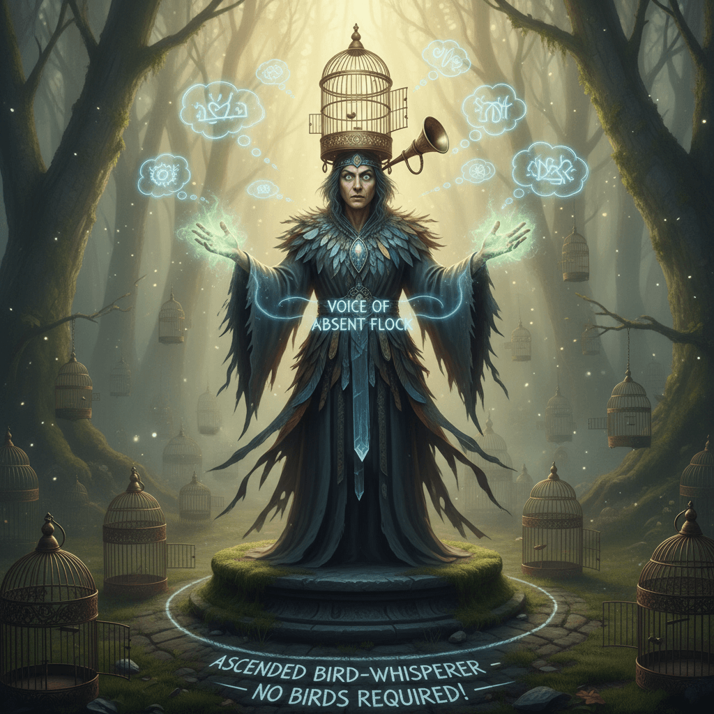 became a bird oracle, now hears messages without birds there