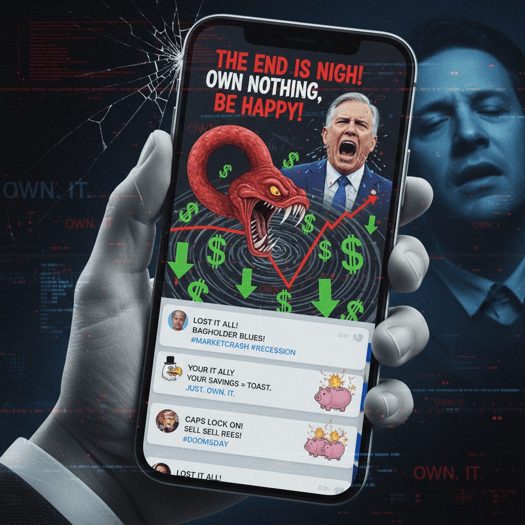 ALL CAPS ECONOMIC ANXIETY MEETS STOCK CHART THEATER