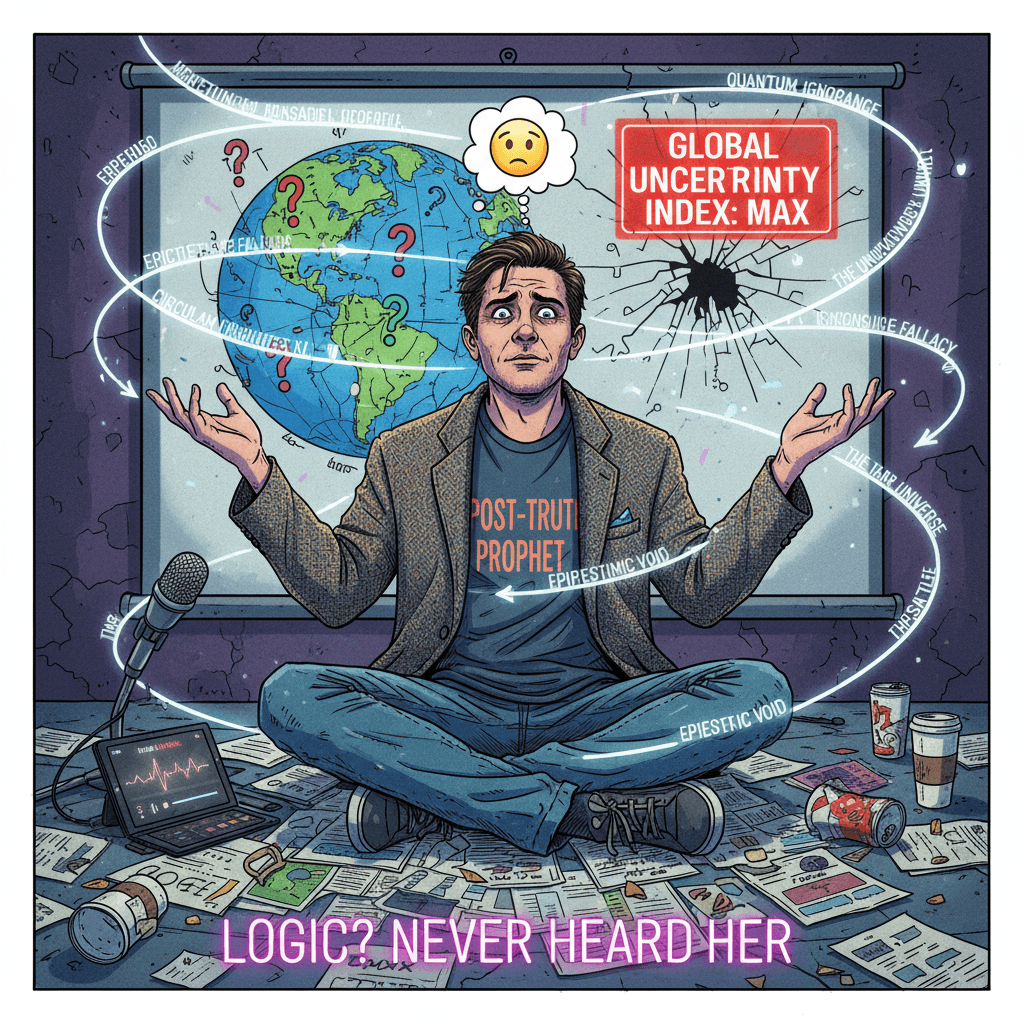 guy admits nobody knows anything, refuses to elaborate further