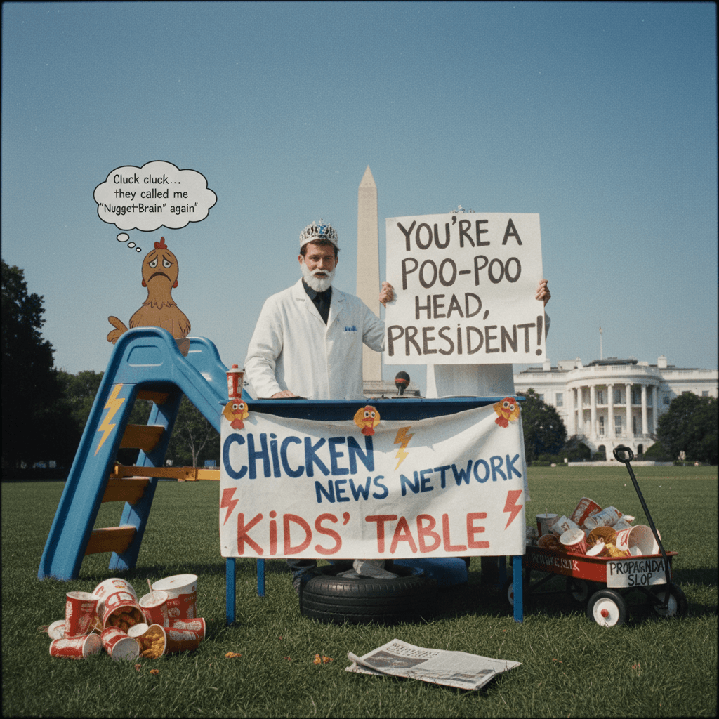 White House discovers 'Chicken News Network' like it's a sick burn from 2005