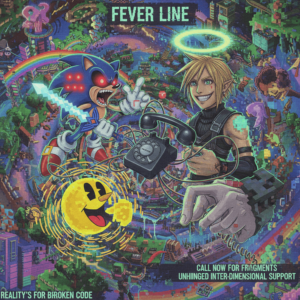 video game characters haunting a fever dream hotline