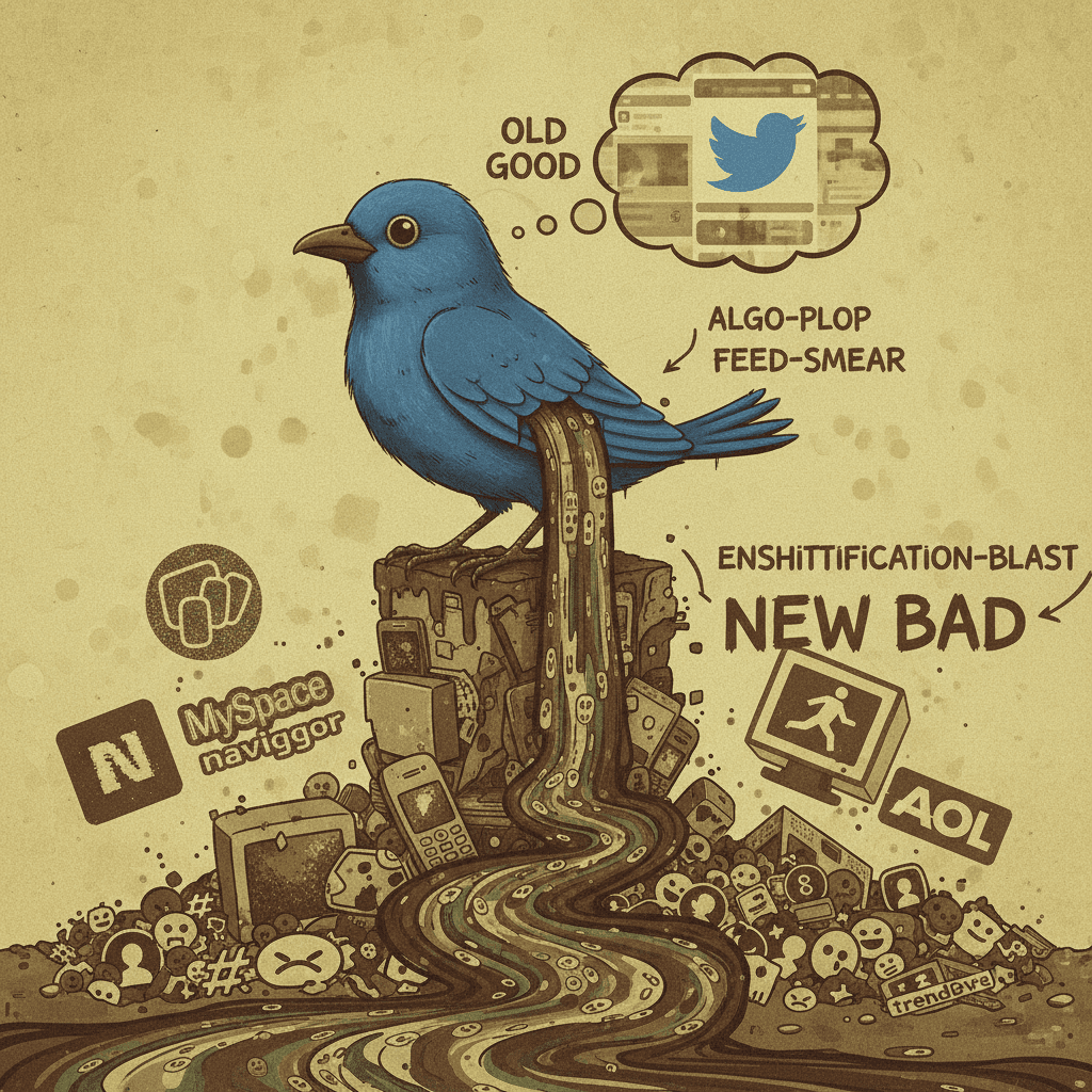 Old good, new bad but make it scatological