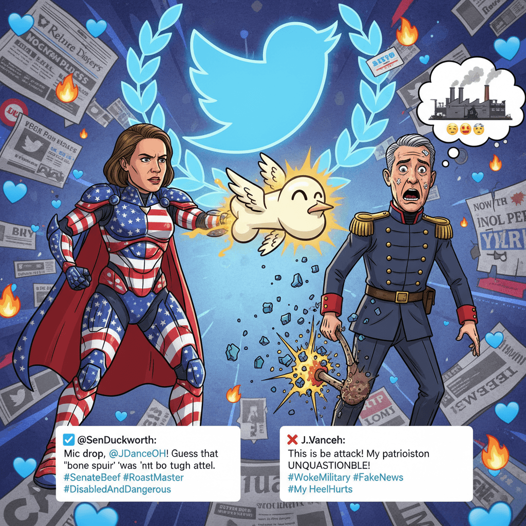 Duckworth absolutely nukes Vance with the bone spur callback