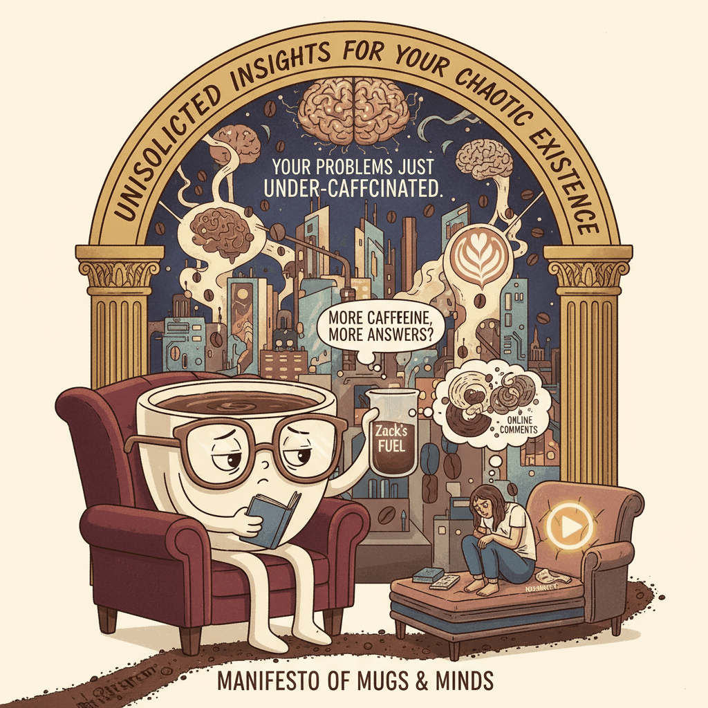 Zack needs coffee; humanity needs therapy - a manifesto