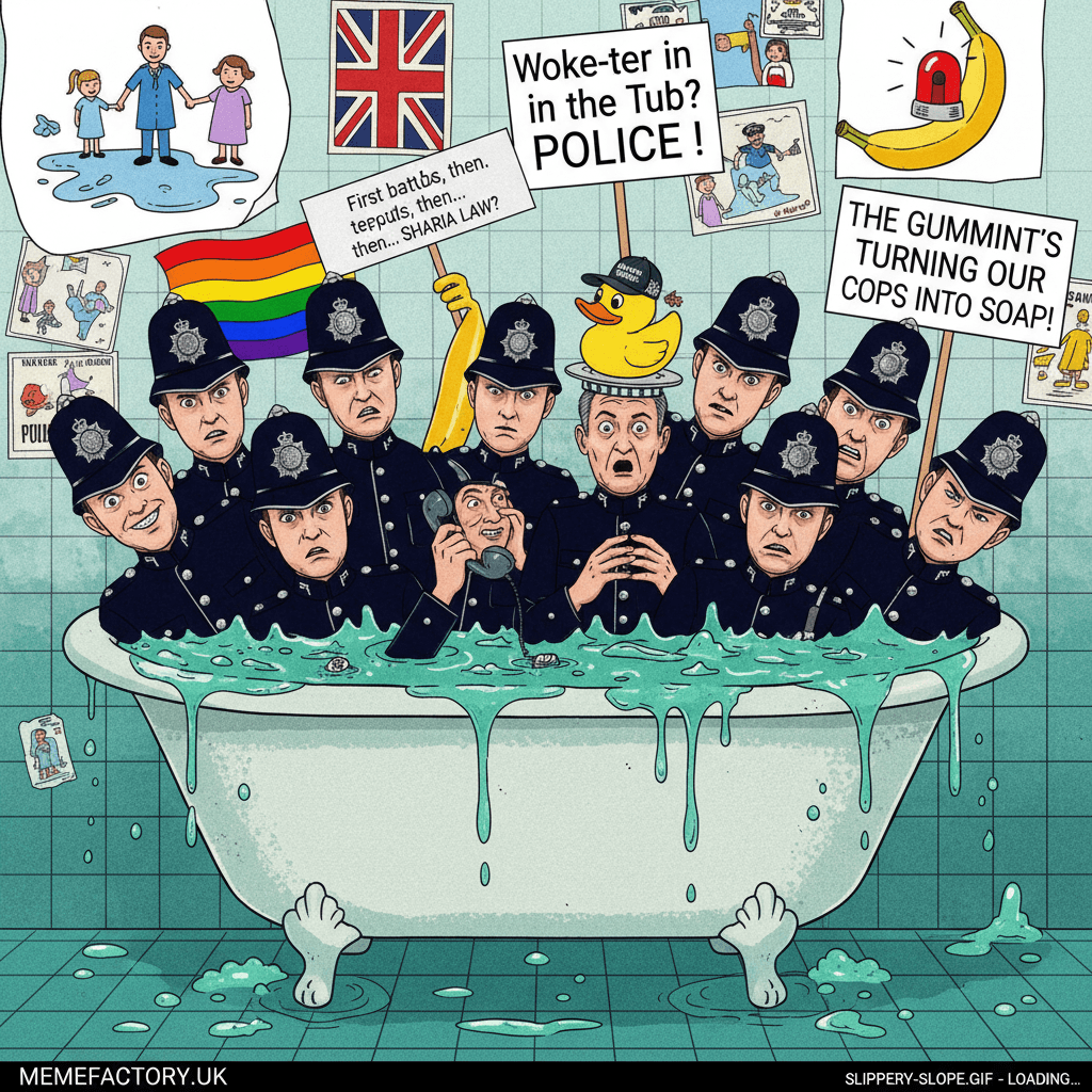 11 cops, one bathtub, zero critical thinking