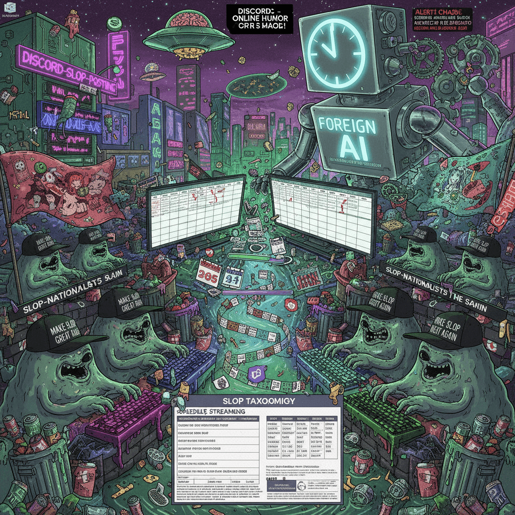 slop-nationalists vs foreign ai: a dissertation on schedule streaming