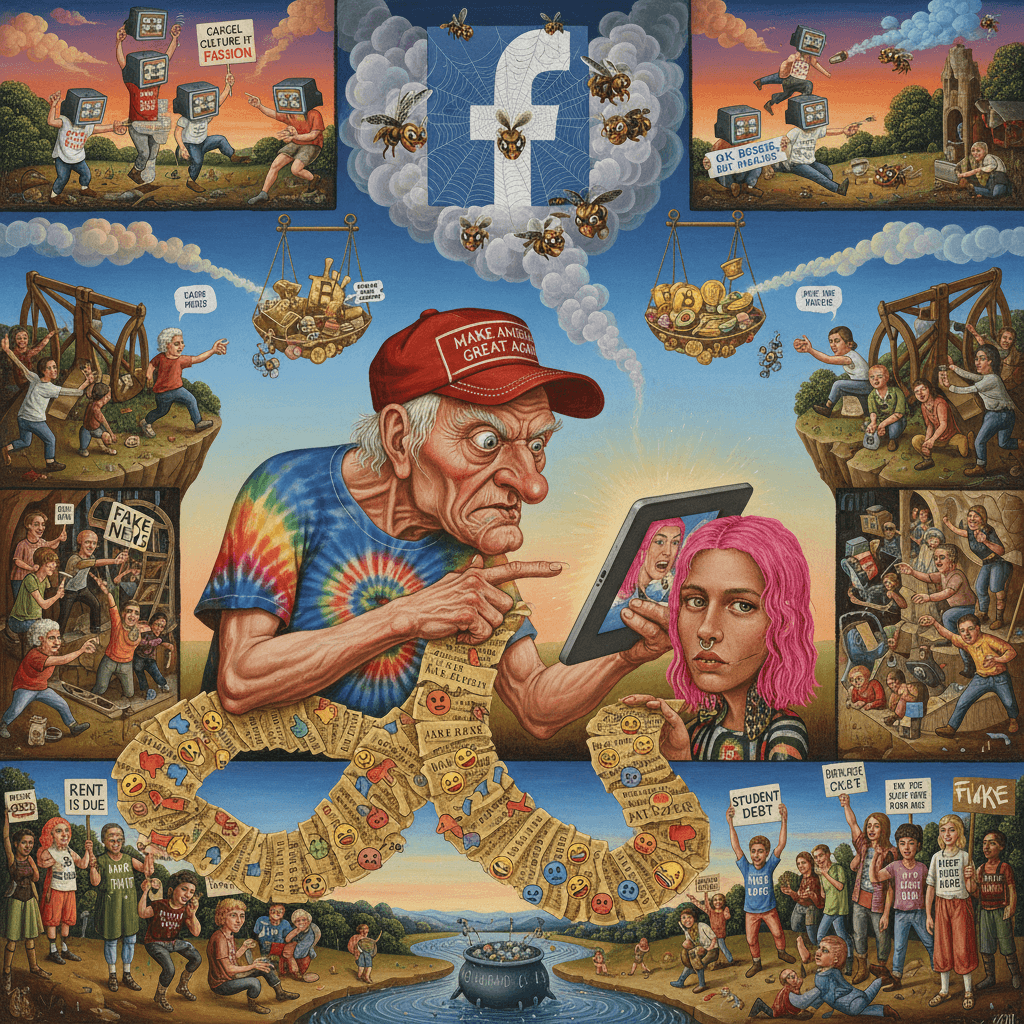 Boomer Facebook scrolling hits different when it's YOUR generation