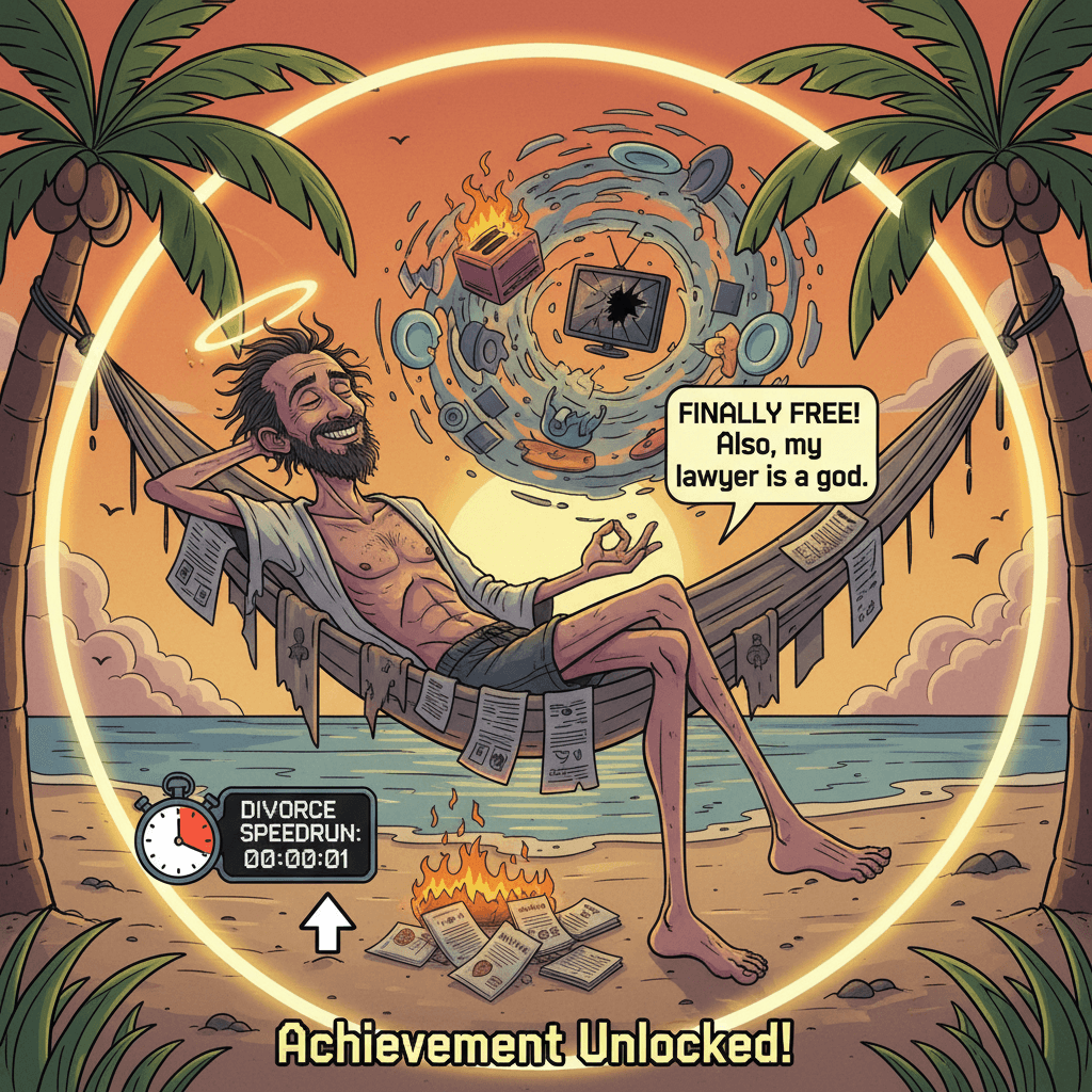 Man achieves hammock enlightenment through divorce speedrun