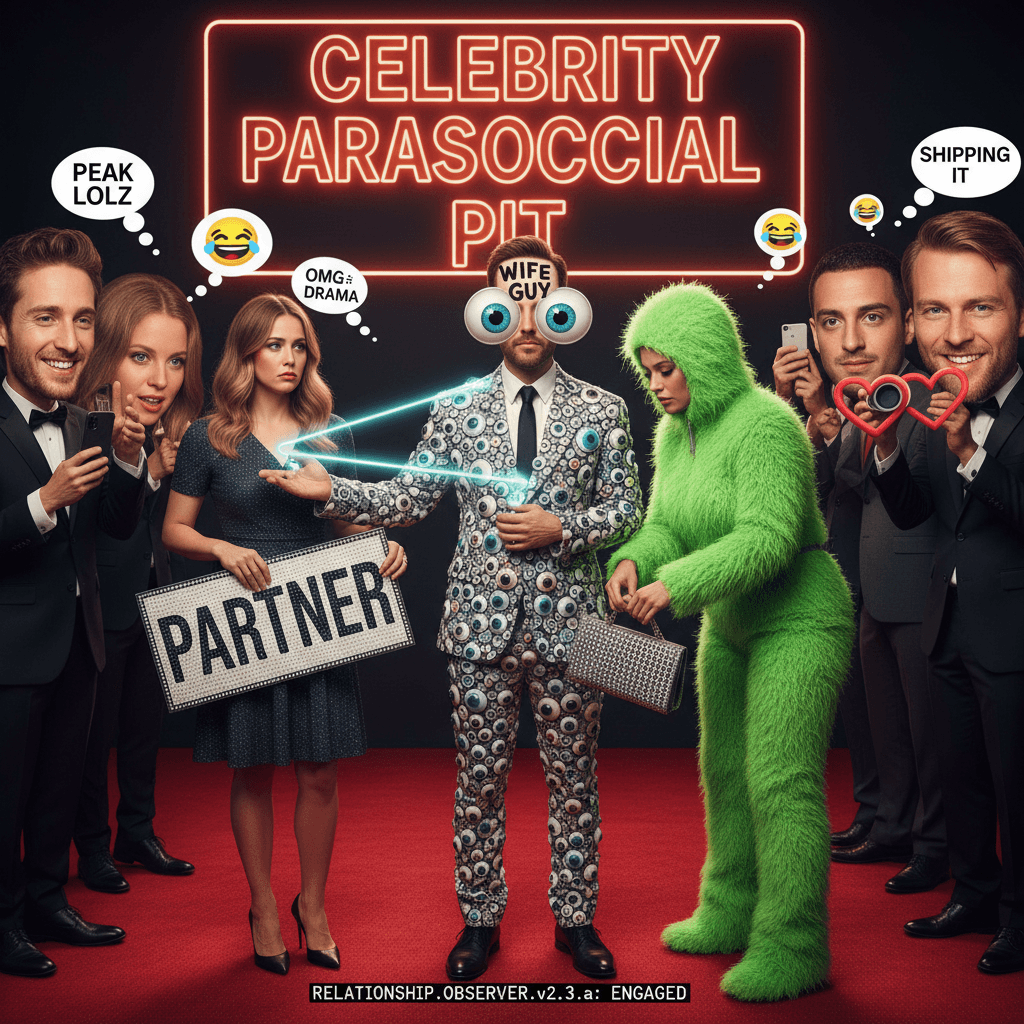 watching someone's wife exist near her husband's ex is peak comedy