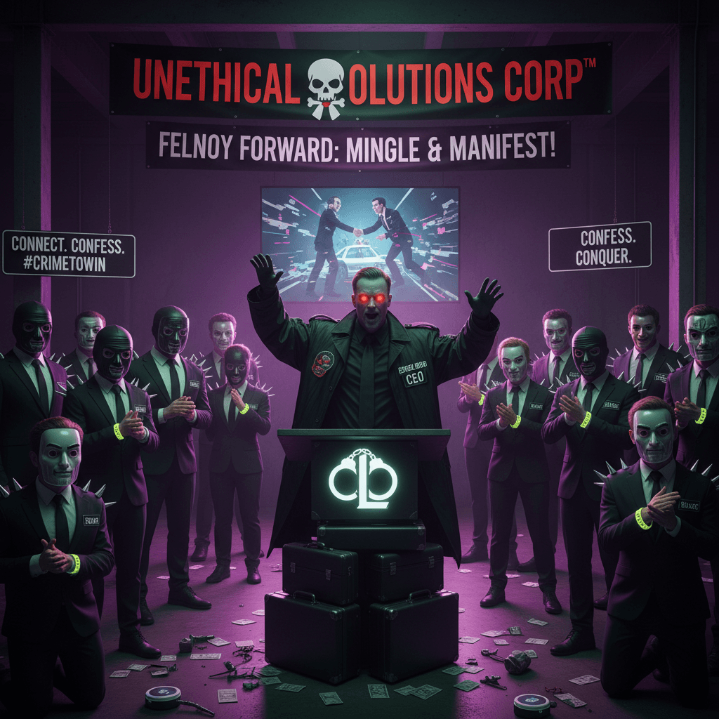 Unethical Solutions Corp™ - Where your felonies get a LinkedIn networking event
