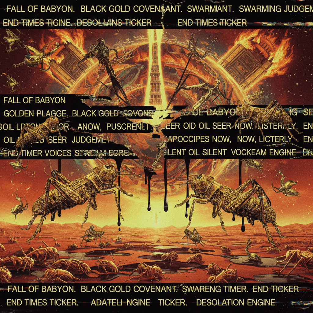 locusts, gold, and oil ghosts walk into a broken news ticker