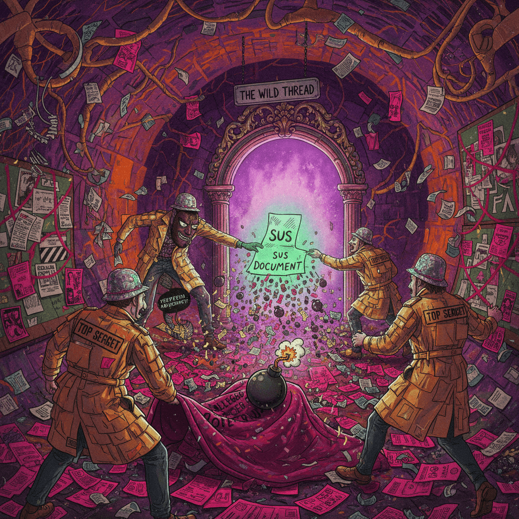 Explosive allegations meet sus document styling in this wild thread