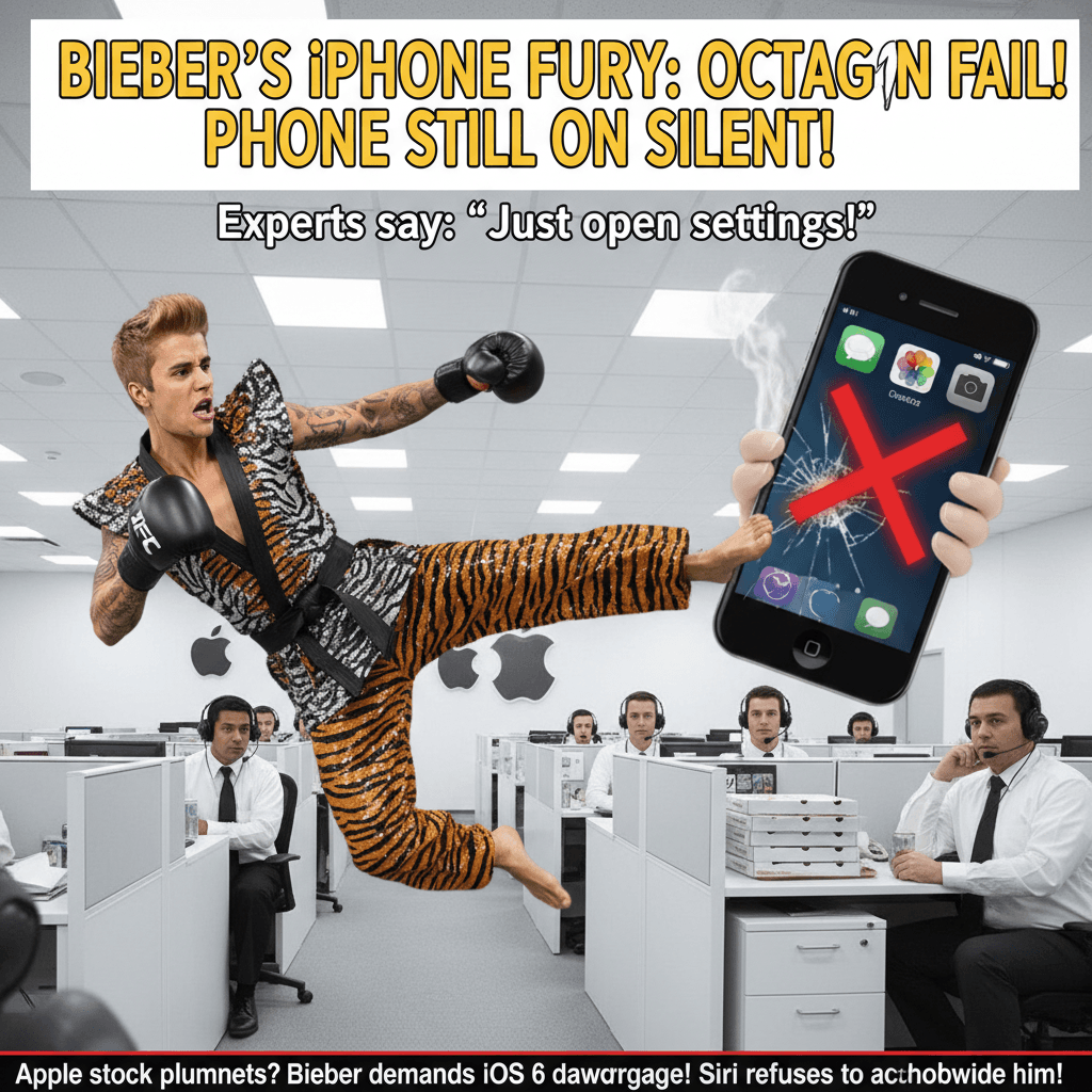 Bieber threatens iPhone support team with MMA moves, still doesn't fix his notifications
