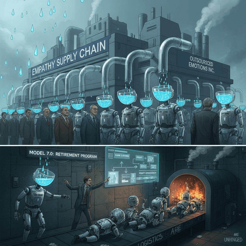 Professional tear catchers: because HR outsourced empathy to supply chain