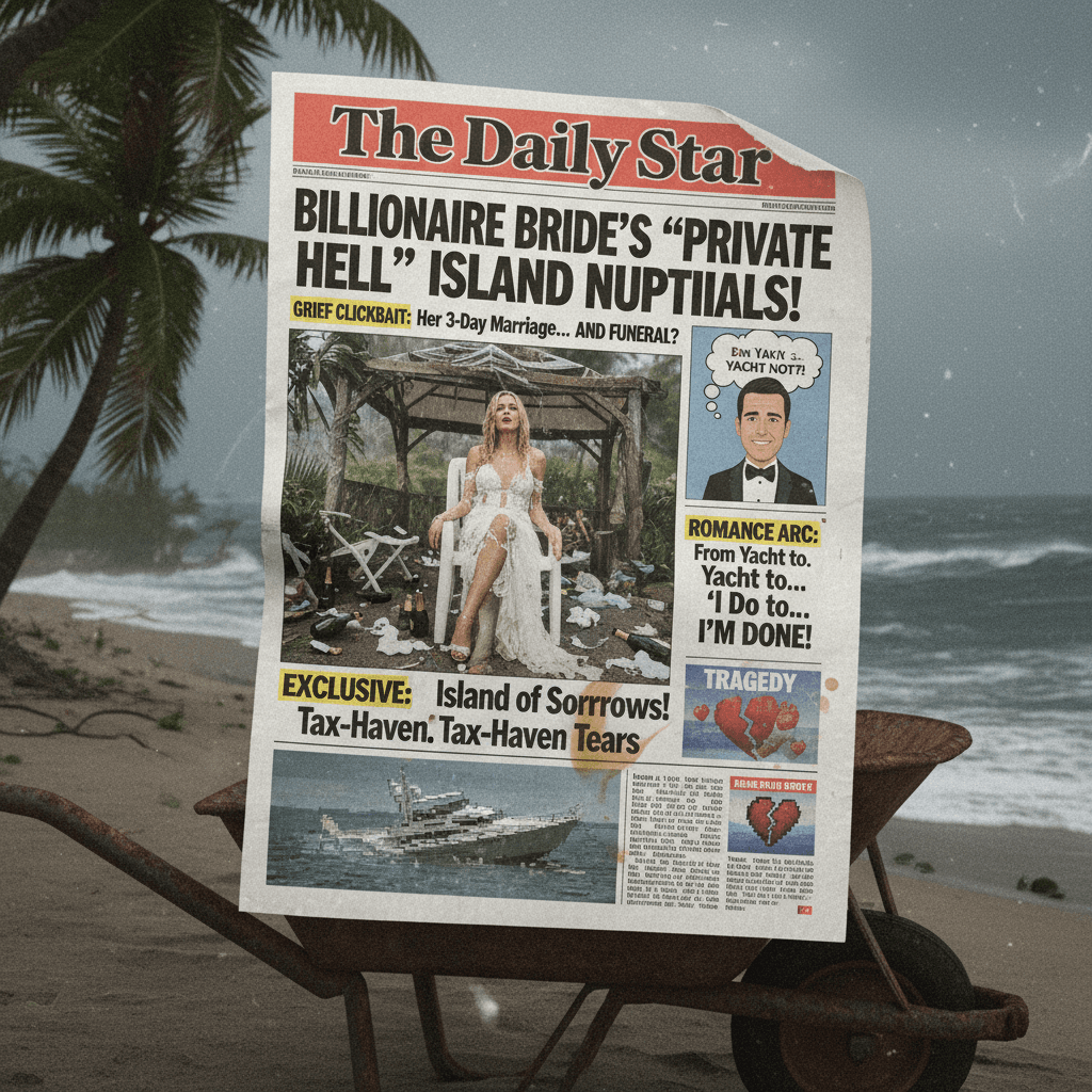 Private island wedding but make it depressing: a Daily Star special