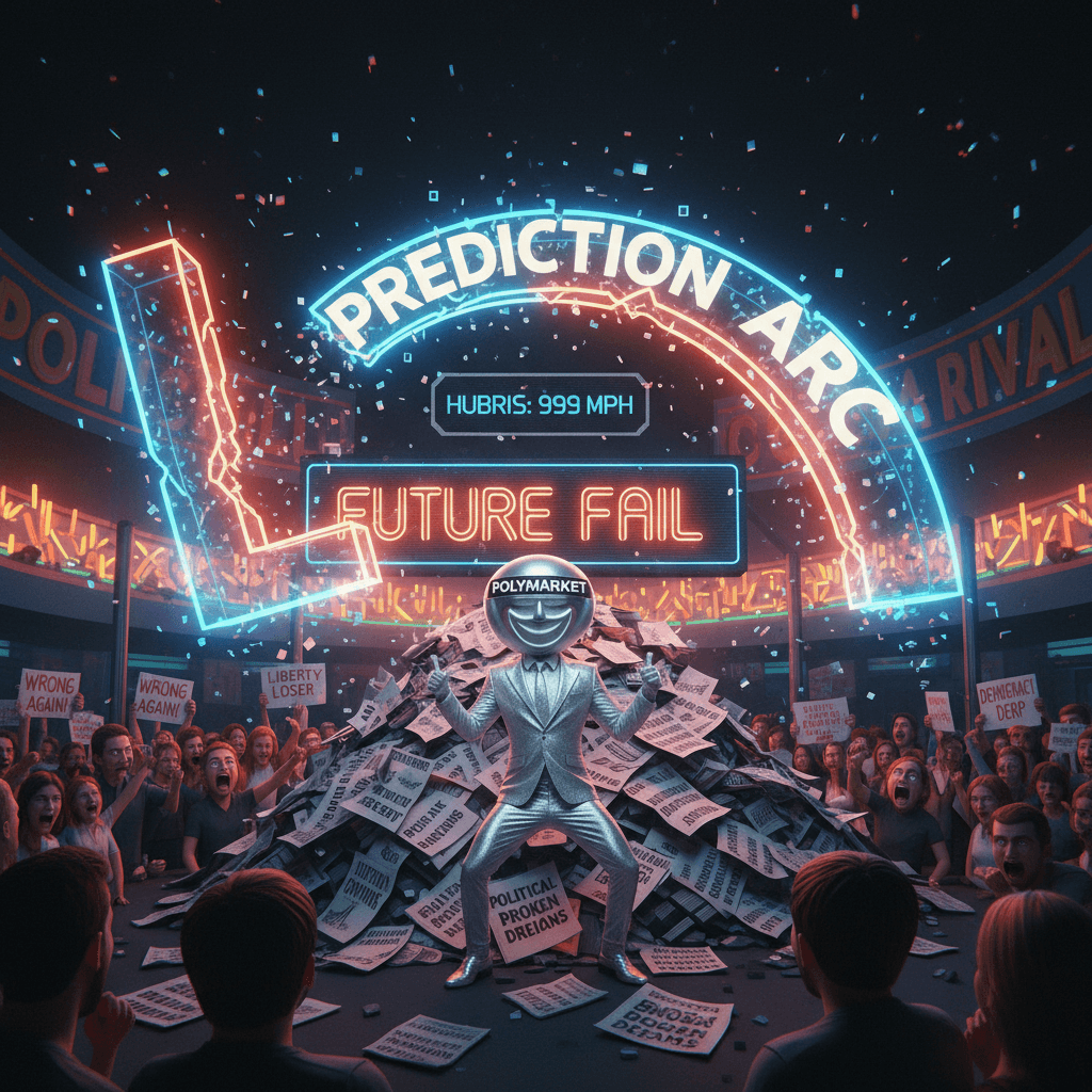 Polymarket's L-shaped prediction arc hits different