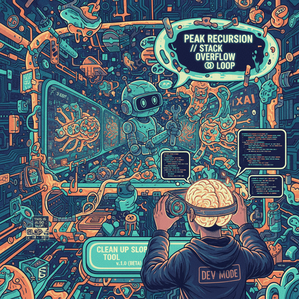 creating tools to remove AI slop while describing AI slop is peak recursion