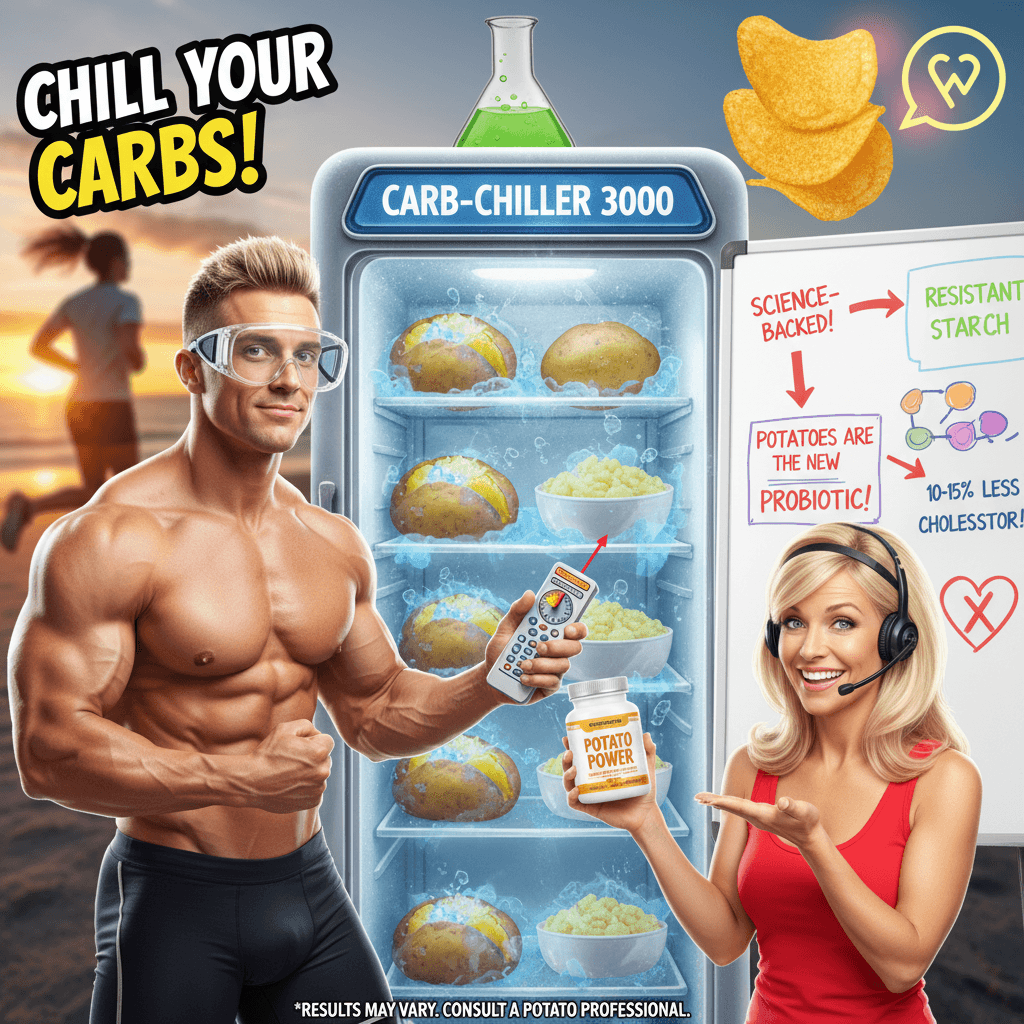 leftover potato era begins: chill ur carbs, reduce ur cholesterol 10-15%!!