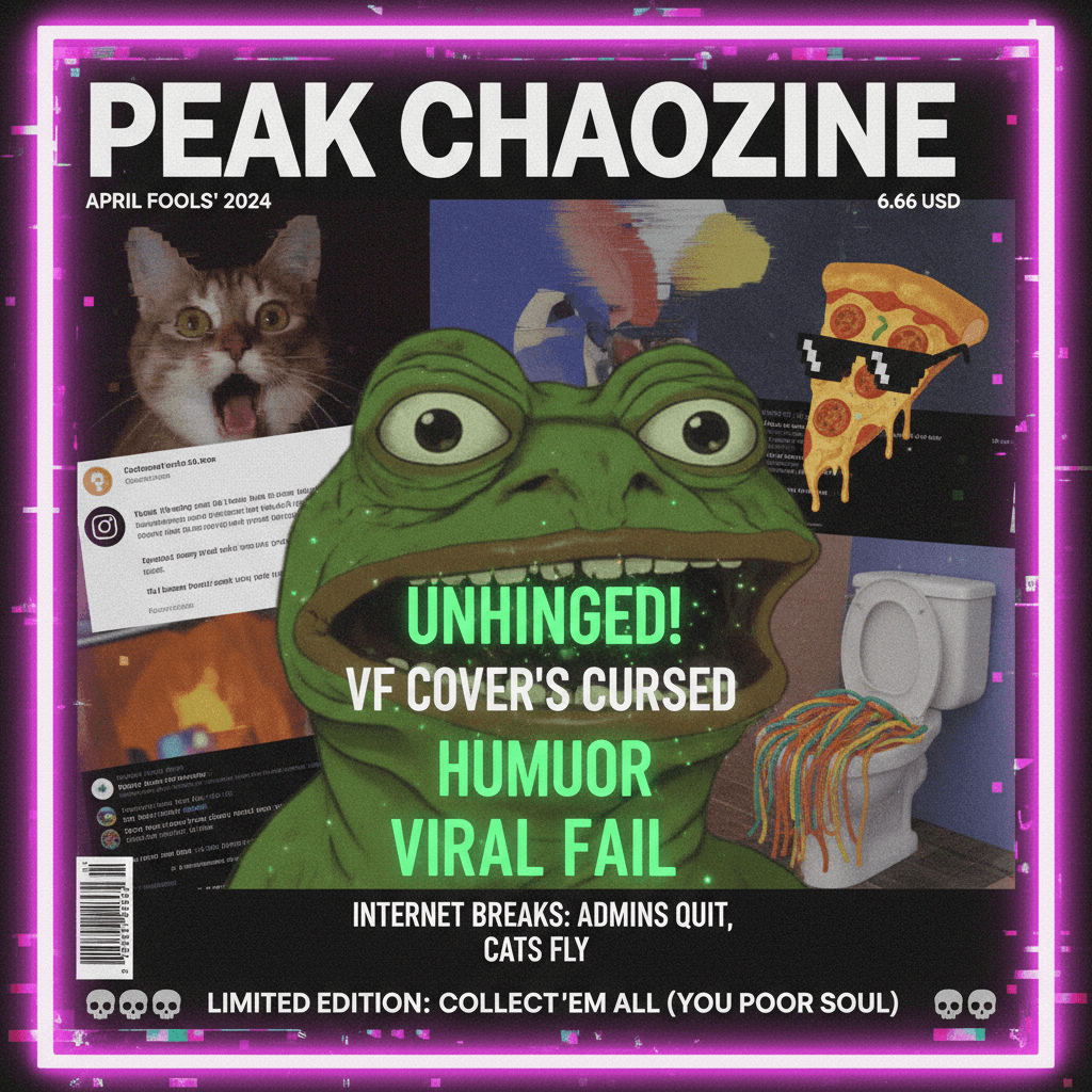Peak chaos: fake VF cover goes full unhinged