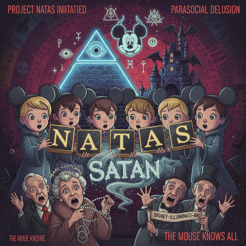 Disney hired children to spell Satan backwards, source: my parasocial delusion