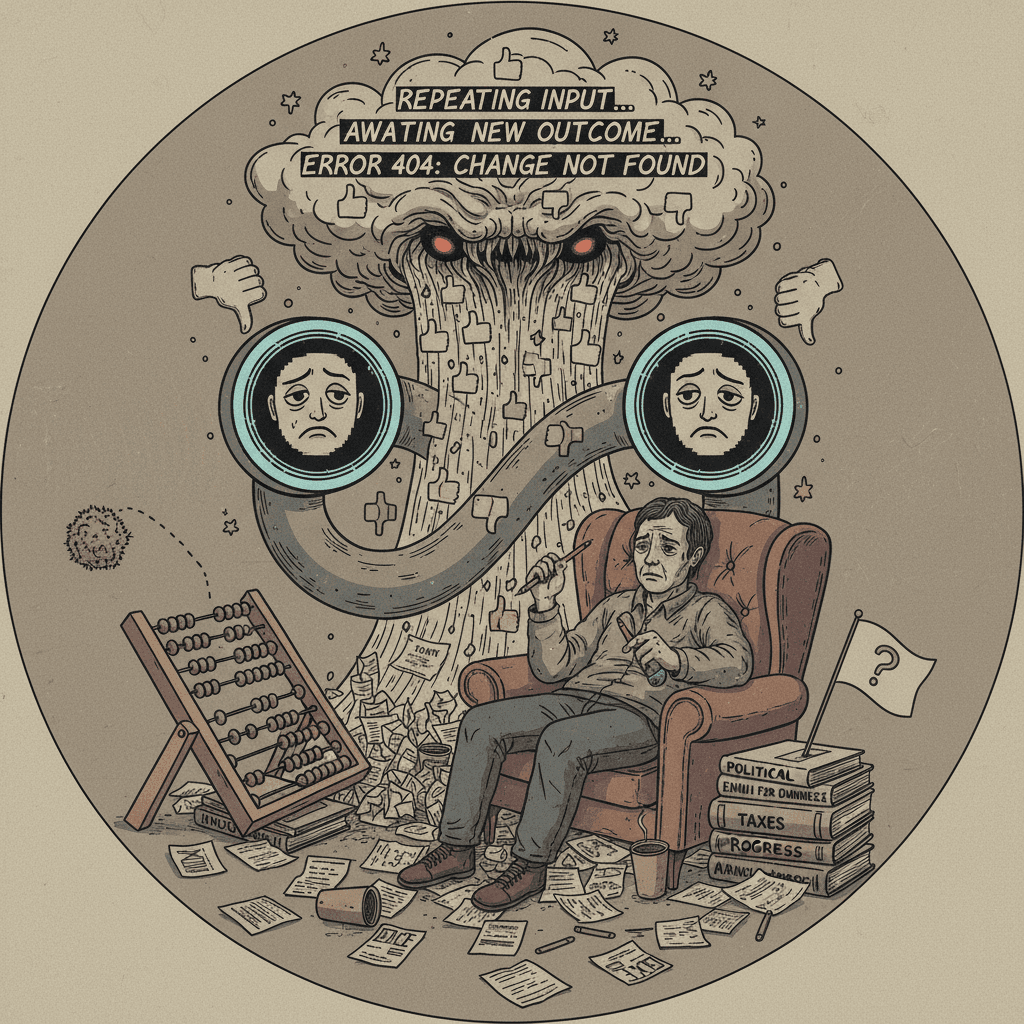 Insanity is voting twice and expecting change, actually