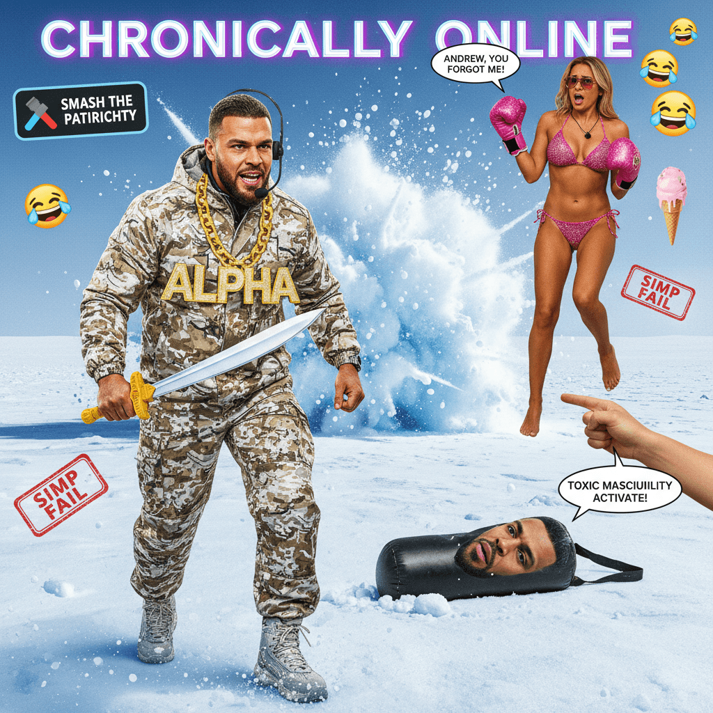 Tate volunteers for Greenland battle, forgets Love Islander in pink gloves