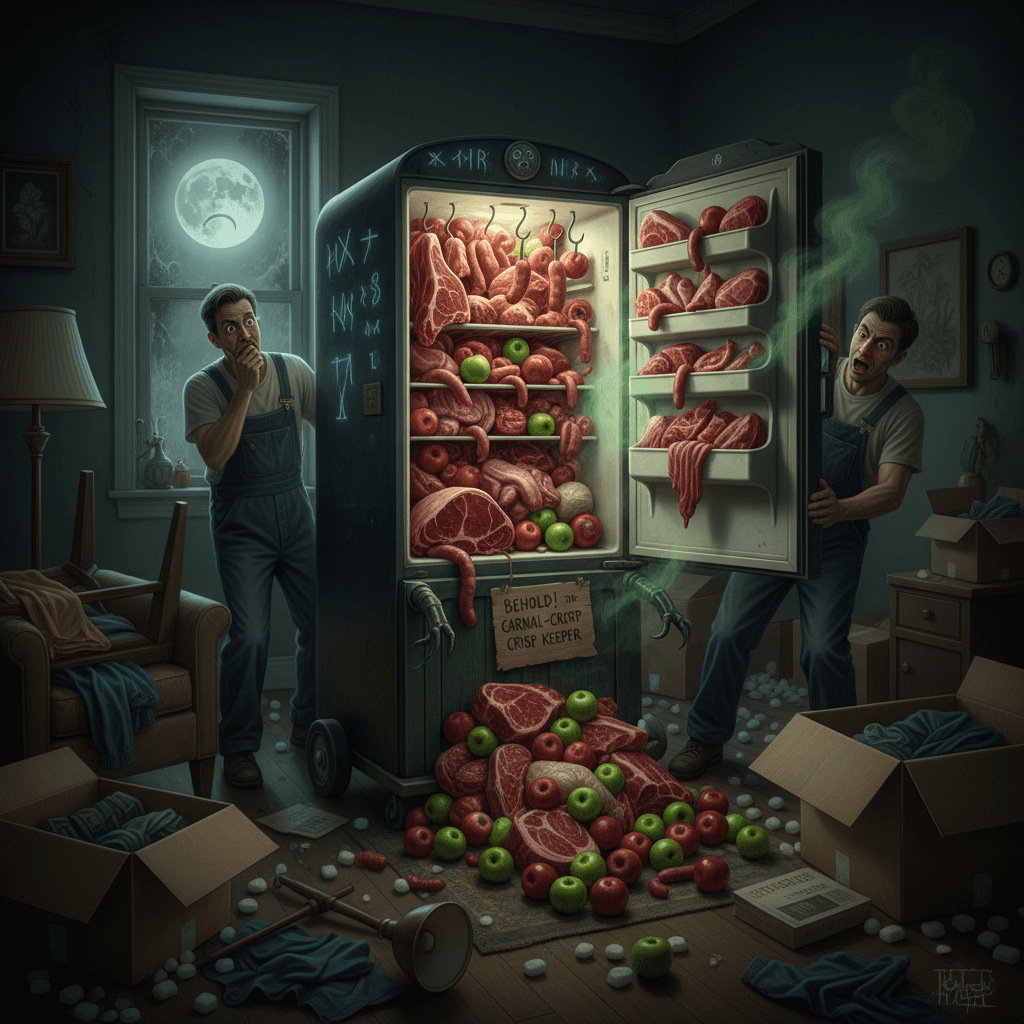 fridges are just meat storage units, apparently