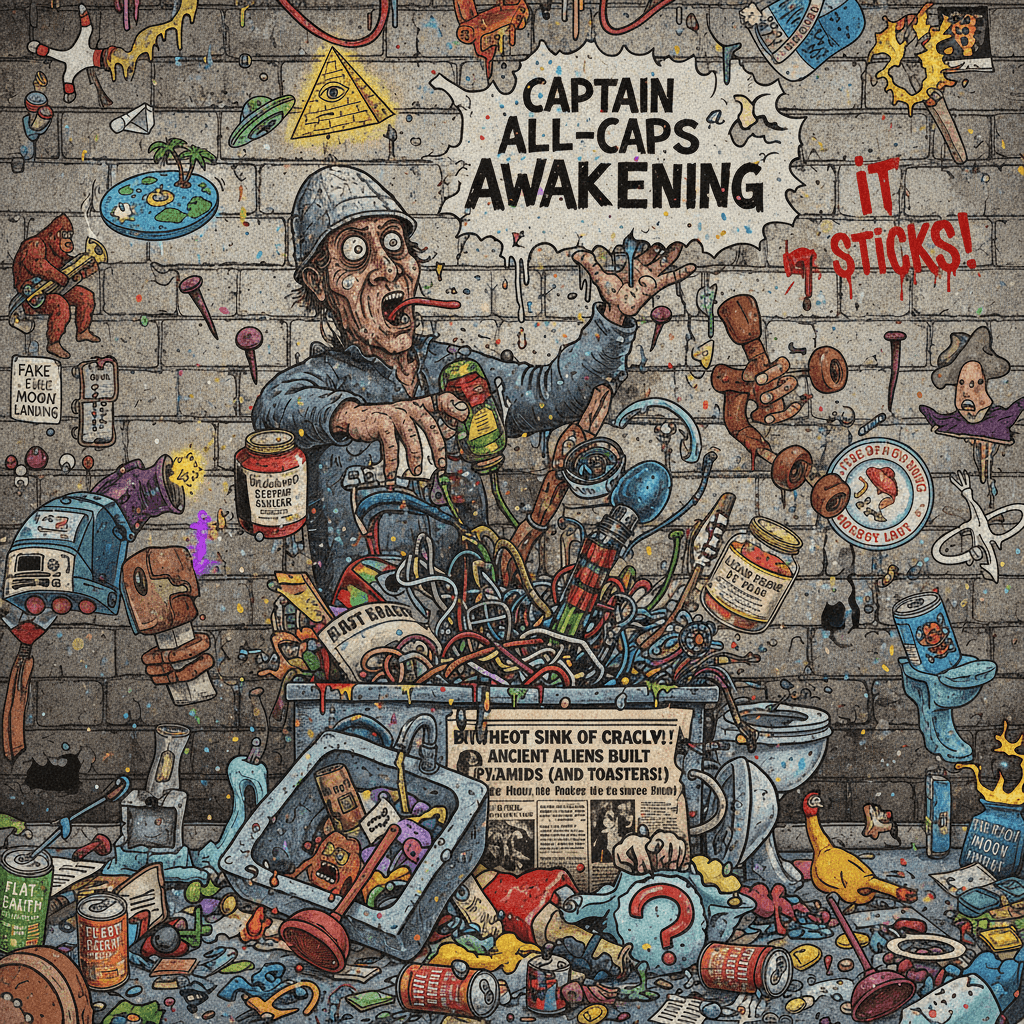 peak unhinged: throws every conspiracy at wall, sees what sticks