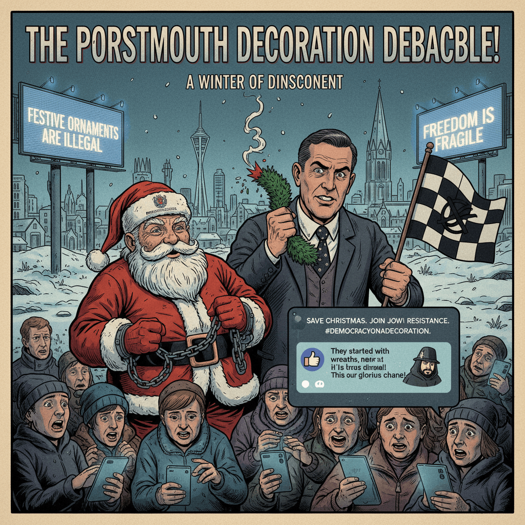 Portsmouth bans wreaths, commenter hints at end of democracy