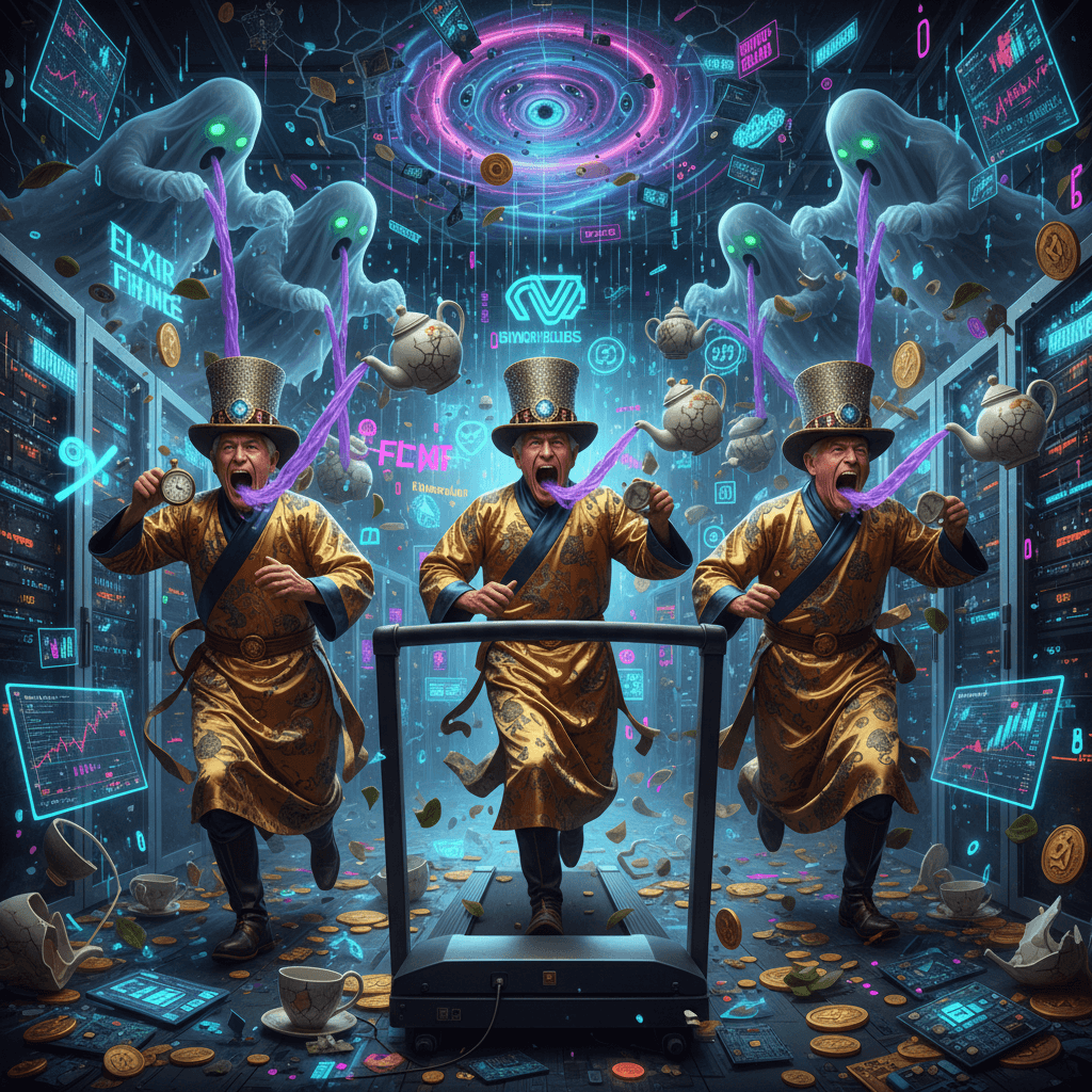 ghosts haunting billionaires through ancient tea while reality glitches